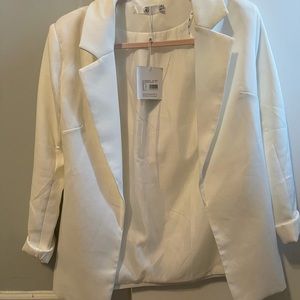 Pearl white blazer from Misguided. Never worn